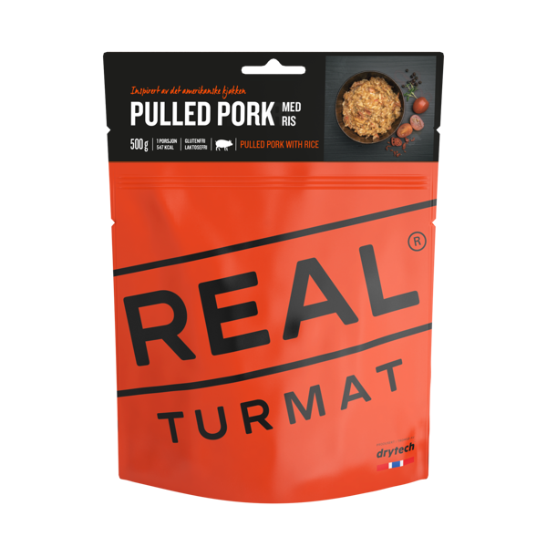 Real Turmat Pulled pork med ris 500g 1