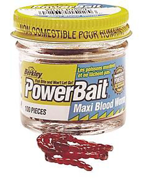 Berkley  Fw Micro Powerbait Blood Worm In Jar