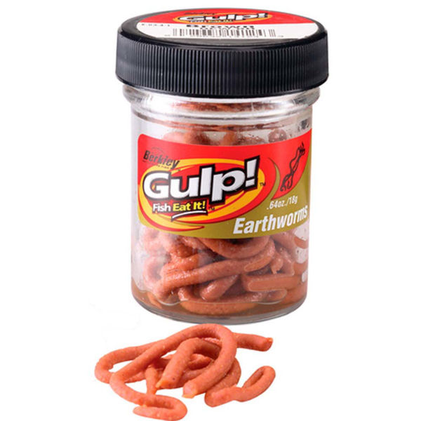 Berkley Fw Gulp! Earthworms 10,1Cm Red In Jar