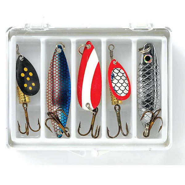Mitchell Lures Assort. - Spoon/Spinner Kit Incl. Lure Box In 5-Pack