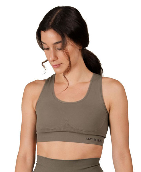 Stay In Place Rib Seamless Bra S
